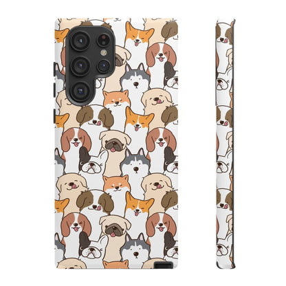 Cute Dogs Charm Phone Case for iPhone, Samsung Galaxy and Google Pixel devices