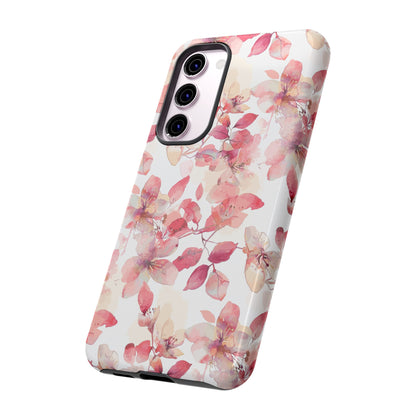 Watercolor Flowers: Tough Case for iPhone, Samsung Galaxy and Google Pixel devices