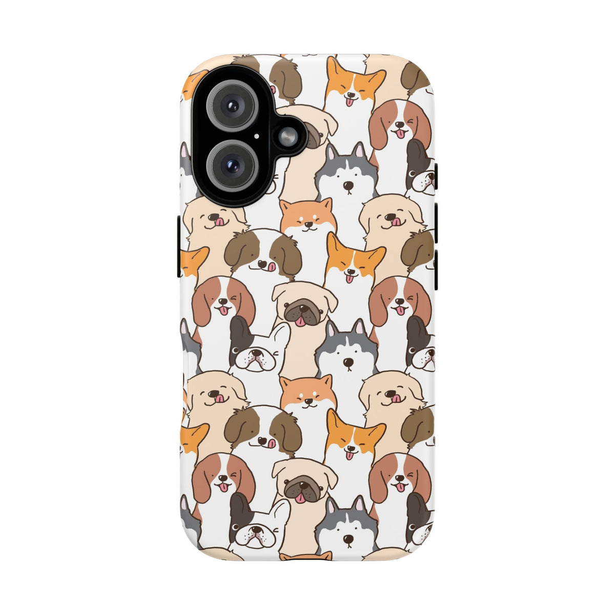 Cute Dogs Charm Phone Case for iPhone, Samsung Galaxy and Google Pixel devices