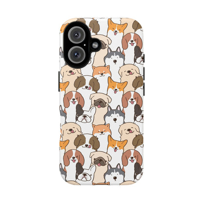 Cute Dogs Charm Phone Case for iPhone, Samsung Galaxy and Google Pixel devices