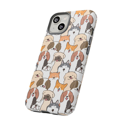 Cute Dogs Charm Phone Case for iPhone, Samsung Galaxy and Google Pixel devices