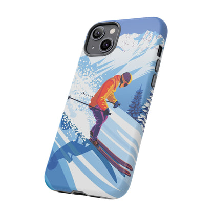 Glacier Rush: Ice Ski inspired phone case for iPhone, Samsung Galaxy and Google  Pixel devices