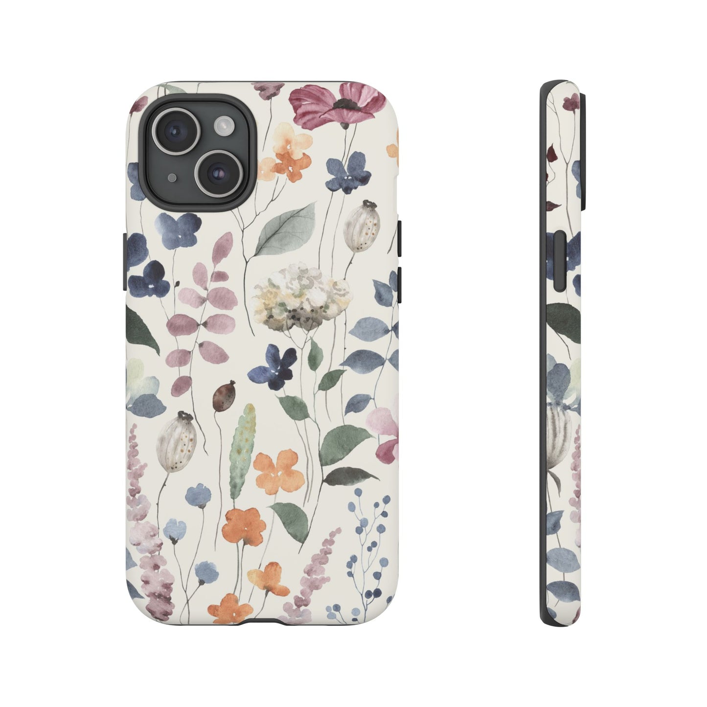 Floral prints phone case for iPhone, Samsung Galaxy and Pixel devices