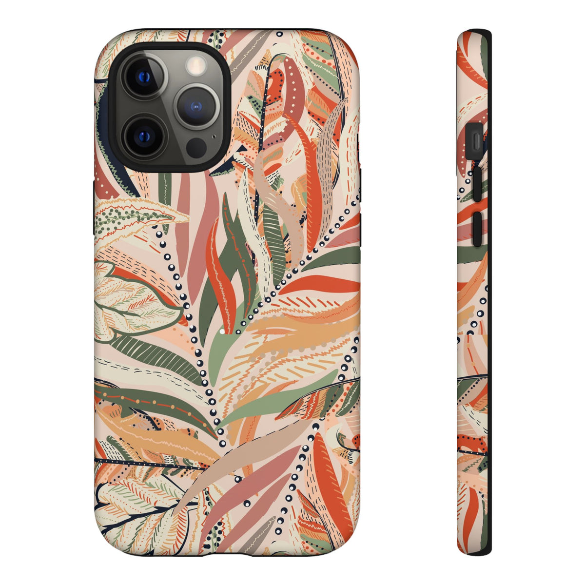 Terracotta Leaves Phone Case: Nature‑Inspired Art for iPhone, Samsung Galaxy and Google Pixel devices
