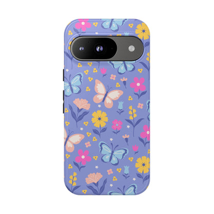 Lavender Butterflies: Tough Phone Case for iPhone, Samsung Galaxy and Google Pixel