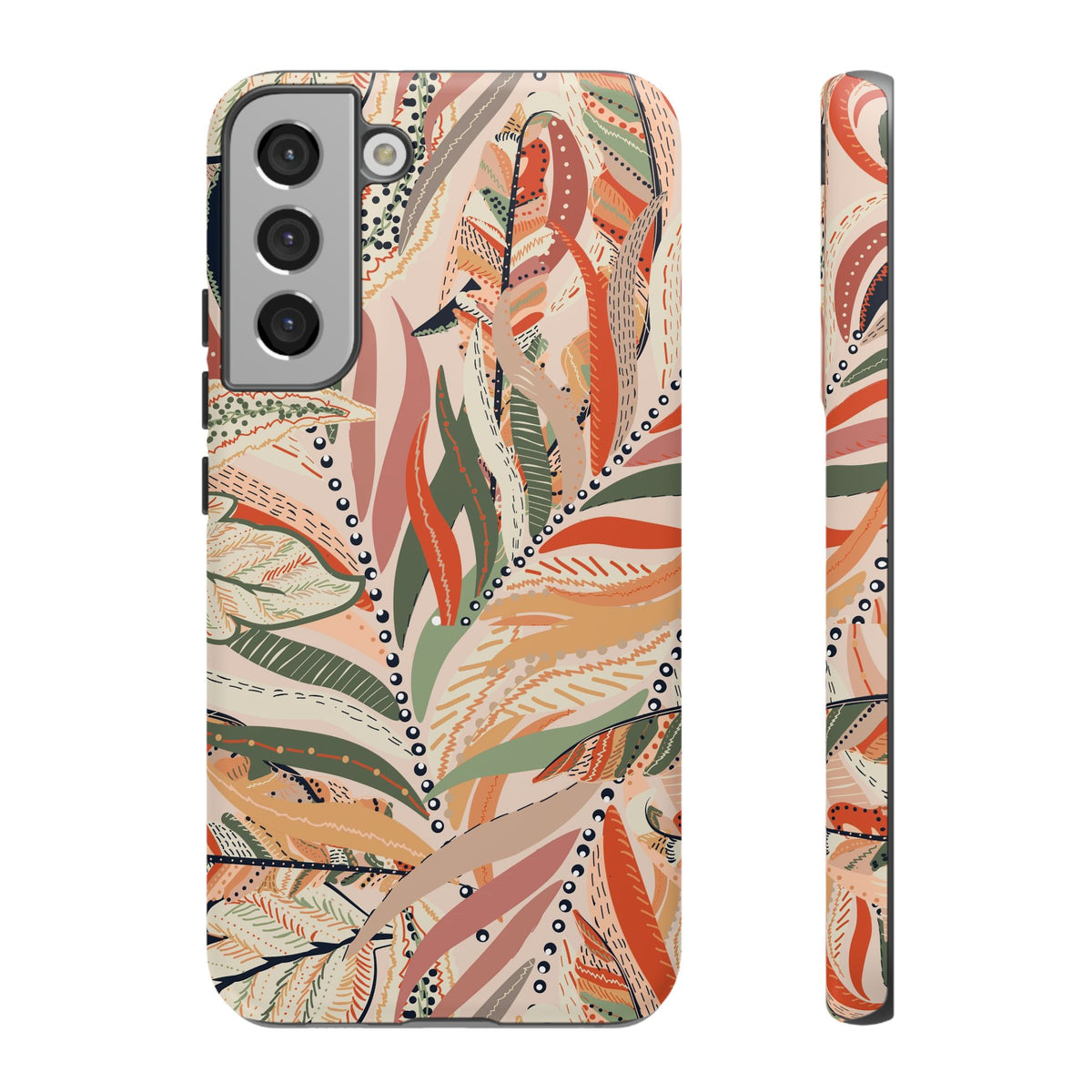 Terracotta Leaves Phone Case: Nature‑Inspired Art for iPhone, Samsung Galaxy and Google Pixel devices