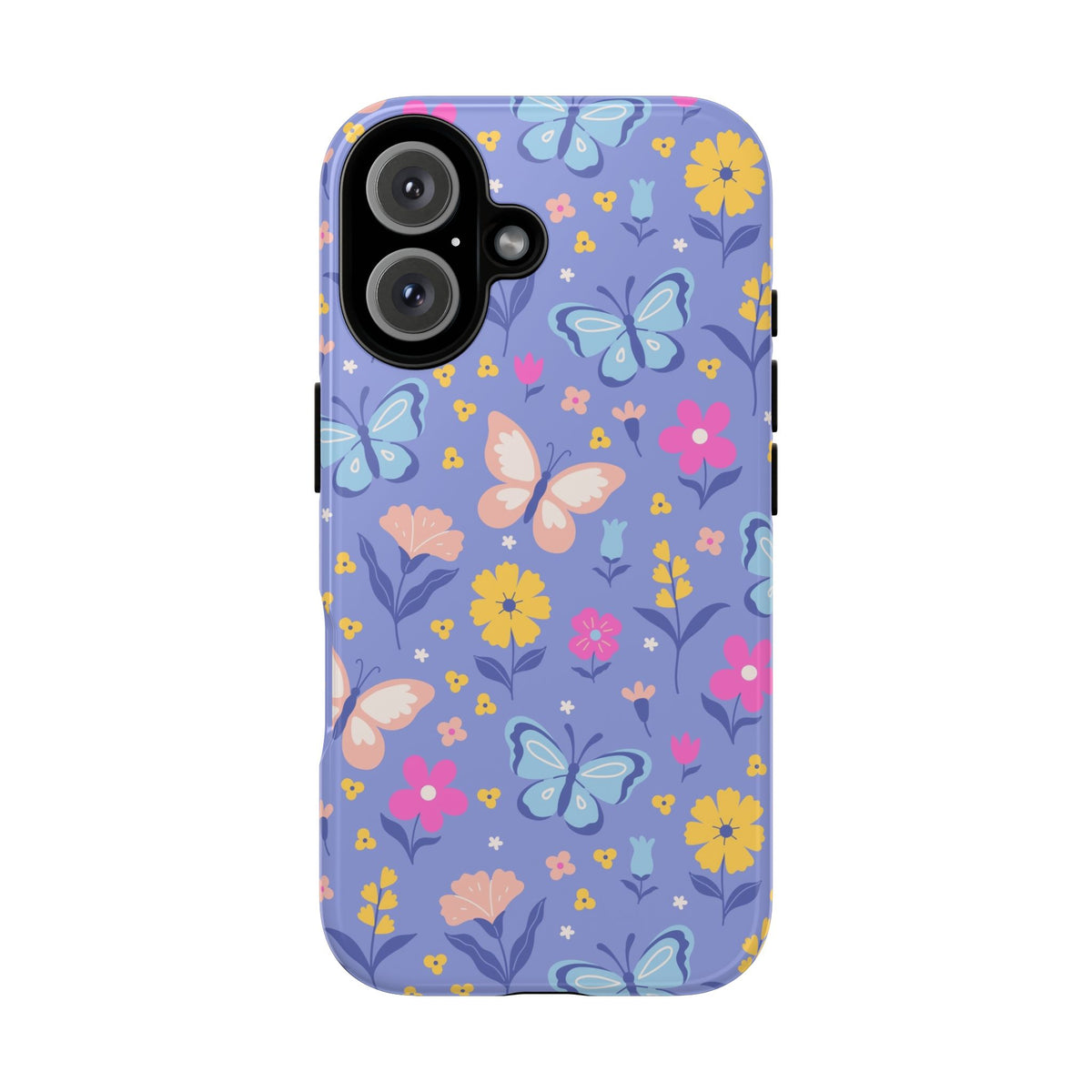 Lavender Butterflies: Tough Phone Case for iPhone, Samsung Galaxy and Google Pixel