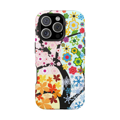 Four Seasons (MagSafe version): Fall, Winter, Spring and Summer inspired phone case for iPhone