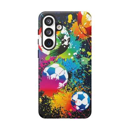 Footballer's Phone Case: Vibrant Case for iPhone, Samsung Galaxy and Google Pixel devices