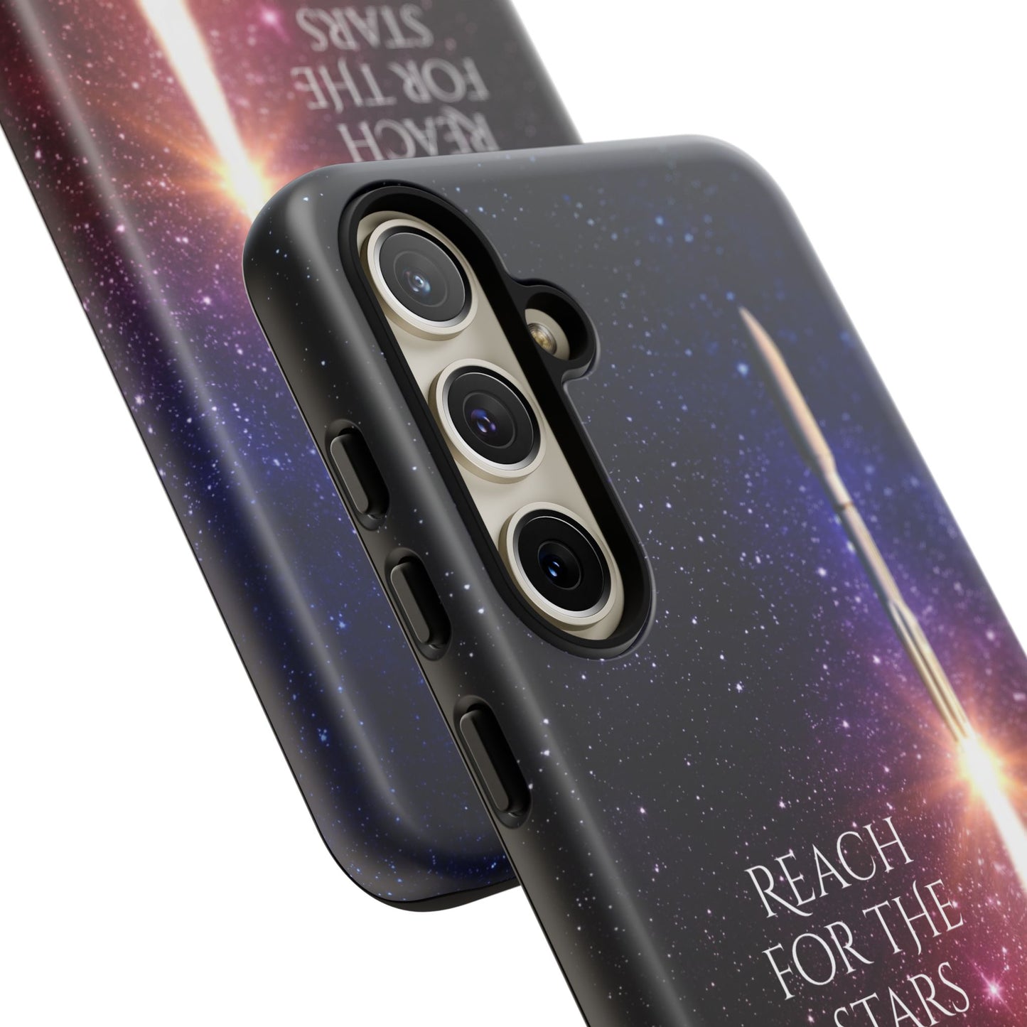 Reach for the Stars: Rocket-illustrated phone case for iPhone, Samsung Galaxy and Pixel devices
