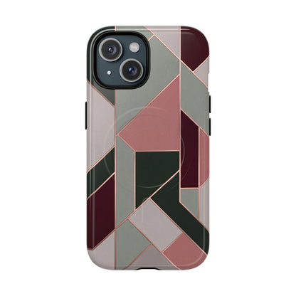 Geometric Luxe MagSafe Phone Case for iPhone