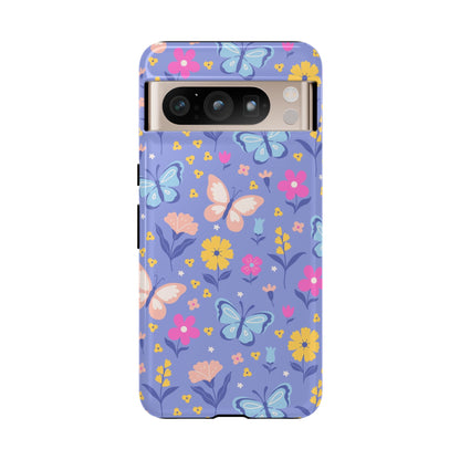 Lavender Butterflies: Tough Phone Case for iPhone, Samsung Galaxy and Google Pixel