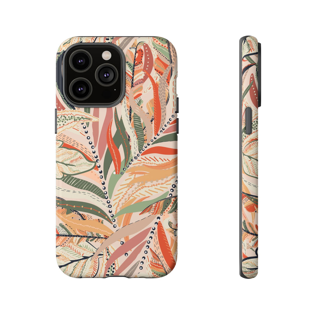 Terracotta Leaves Phone Case: Nature‑Inspired Art for iPhone, Samsung Galaxy and Google Pixel devices