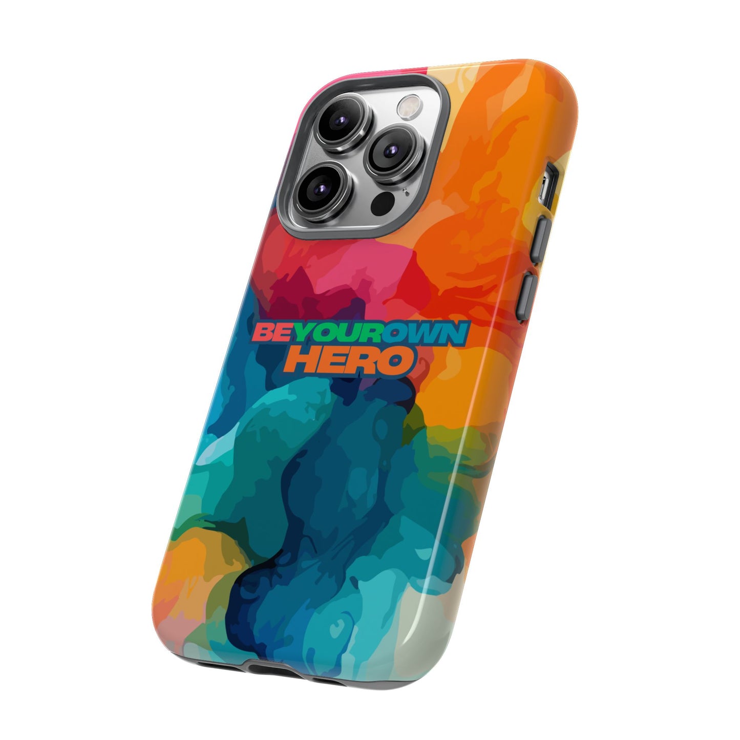 Be Your Own Hero: Inspiring Quote Phone Case for iPhone, Samsung Galaxy and Google Pixel