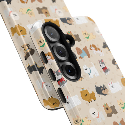 Cute Dogs: Tough Case for iPhone, Samsung Galaxy and Google Pixel devices