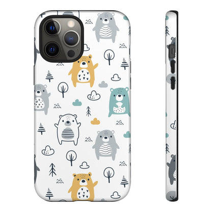 Bear Friends: Cute Phone Case for iPhone, Samsung Galaxy and Google Pixel devices