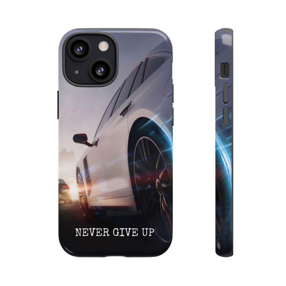 Never Give Up:  Motivational Phone Case for iPhone, Samsung Galaxy and Google Pixel devices