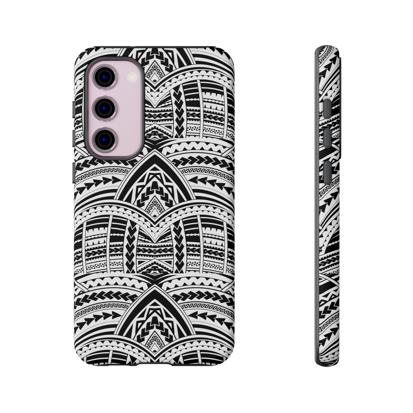 Tatoeage: telefoonhoesje met tribalpatroon voor iPhone, Samsung Galaxy en Google Pixel