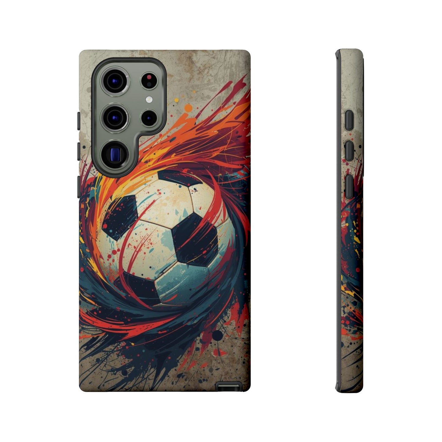 Football Swirl: Phone Case for iPhone, Samsung Galaxy and Google Pixel devices