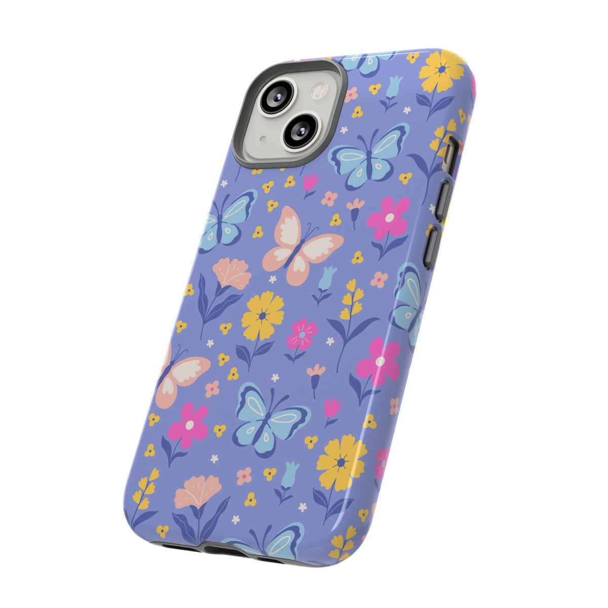 Lavender Butterflies: Tough Phone Case for iPhone, Samsung Galaxy and Google Pixel