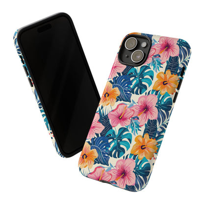 Hibiscus Bloom: Cute Floral Phone Case for iPhone, Samsung and Google Pixel