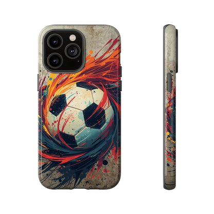 Football Swirl: Phone Case for iPhone, Samsung Galaxy and Google Pixel devices