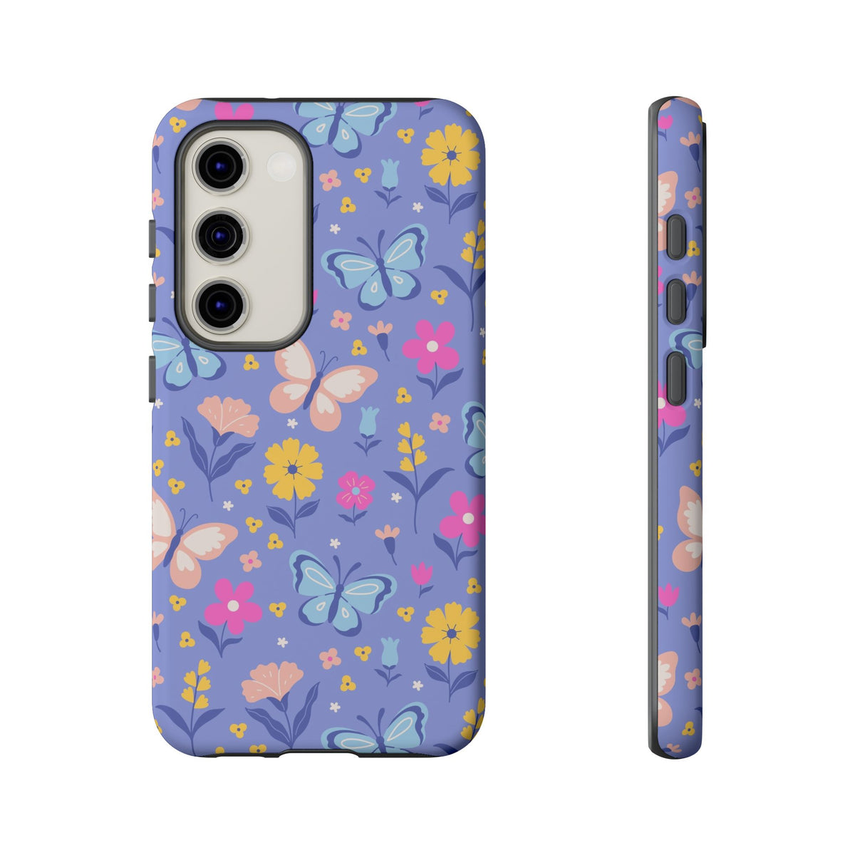 Lavender Butterflies: Tough Phone Case for iPhone, Samsung Galaxy and Google Pixel