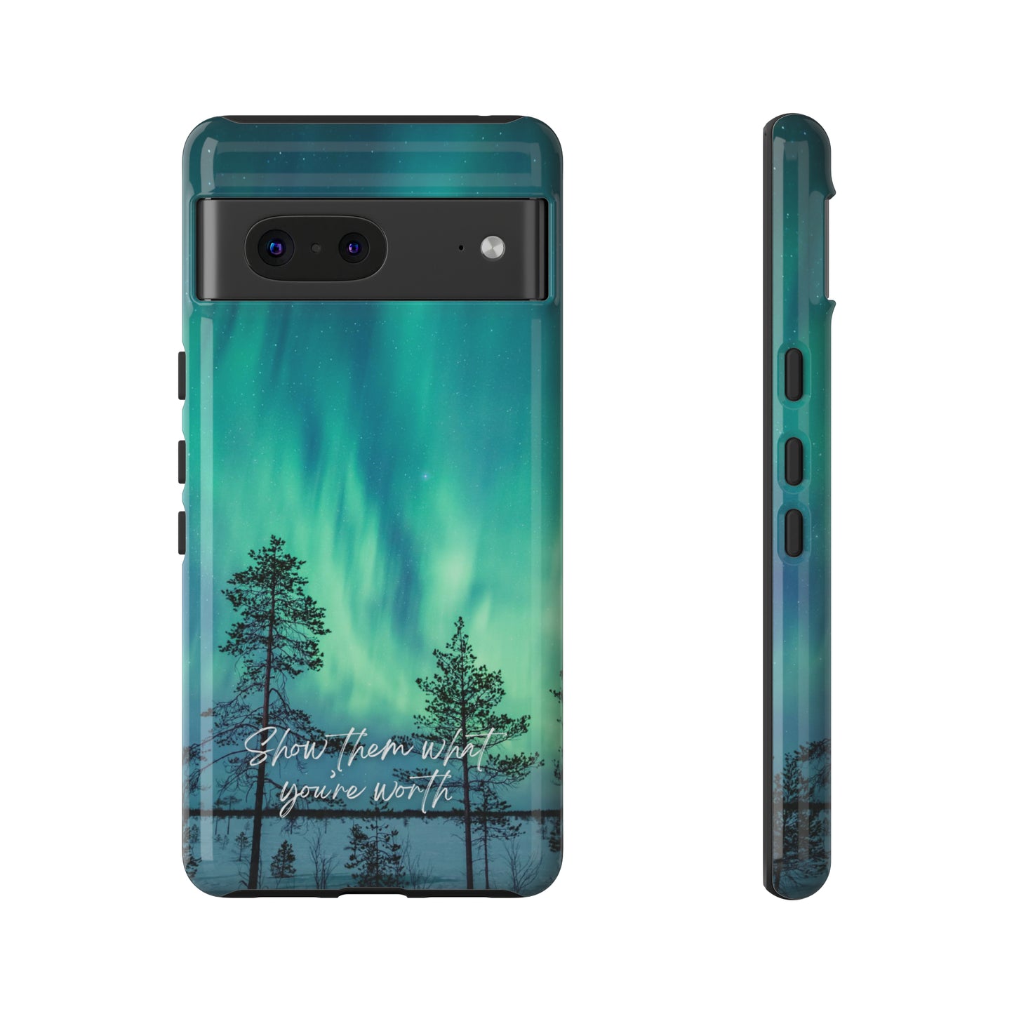 Show them what you're worth: Aurora borealis-inspired phone case for iPhone, Galaxy and Pixel devices