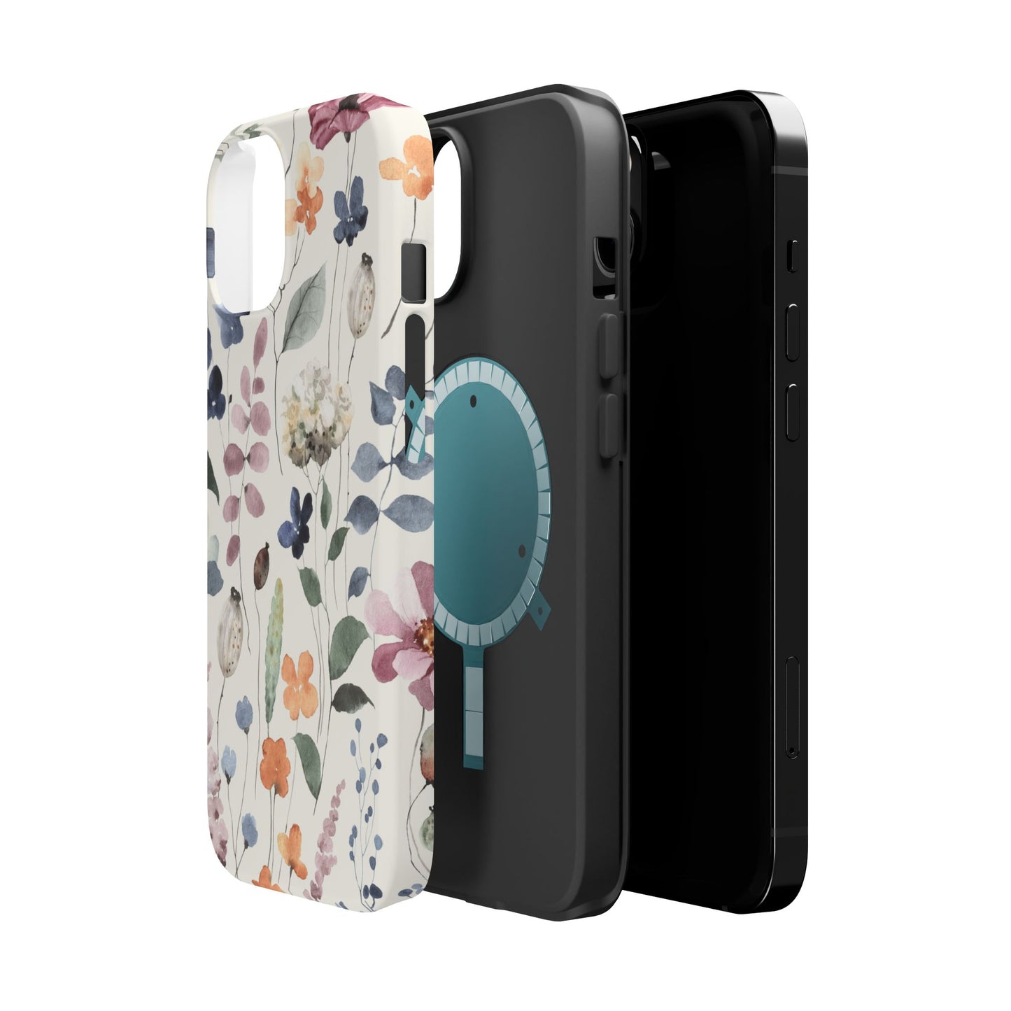 Floral prints phone case for iPhone (MagSafe version)