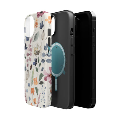 Floral prints phone case for iPhone (MagSafe version)