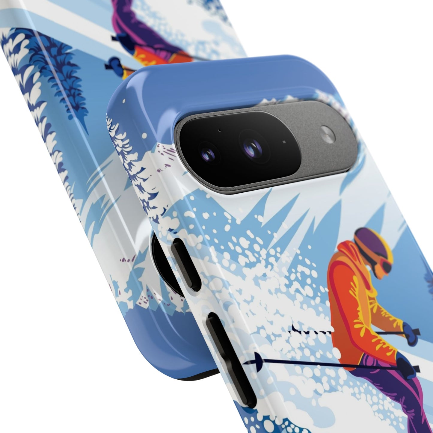 Glacier Rush: Ice Ski inspired phone case for iPhone, Samsung Galaxy and Google  Pixel devices