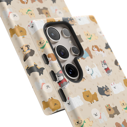 Cute Dogs: Tough Case for iPhone, Samsung Galaxy and Google Pixel devices