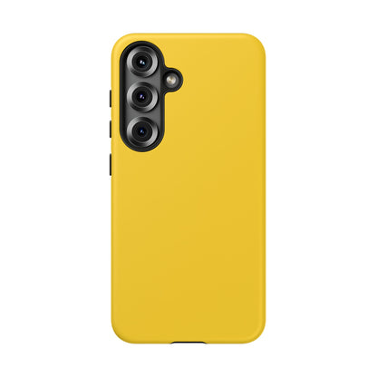 Luscious Yellow: Plain Sunburst-Inspired Color for iPhone, Samsung Galaxy and Google Pixel devices