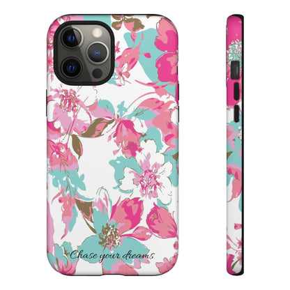 Chase your dreams: Artistic and elegant phone case for Apple iPhone, Samsung Galaxy and Pixel devices