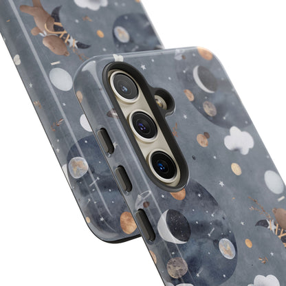 Moon, Bear and Bunny: Cute phone case for iPhone, Samsung Galaxy and Google Pixel devices