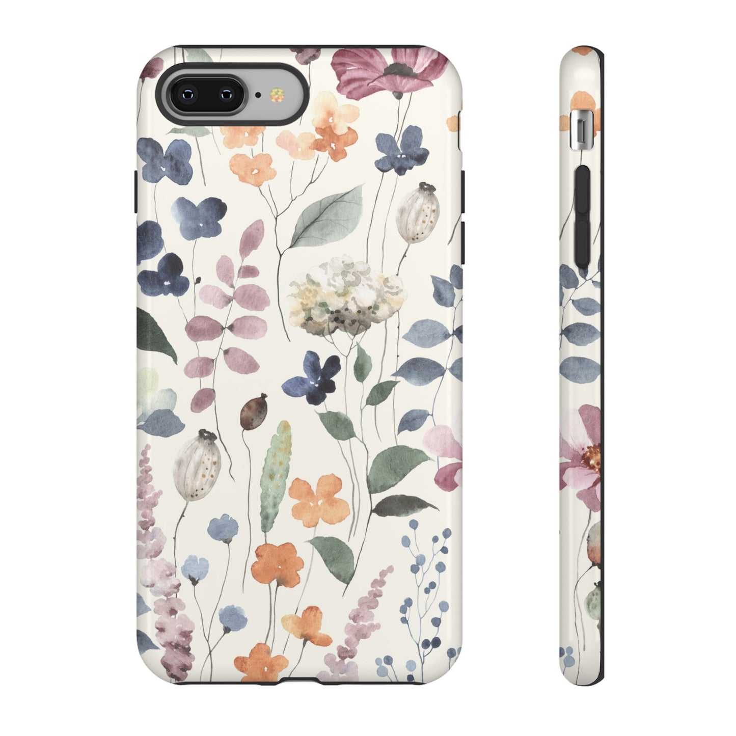 Floral prints phone case for iPhone, Samsung Galaxy and Pixel devices