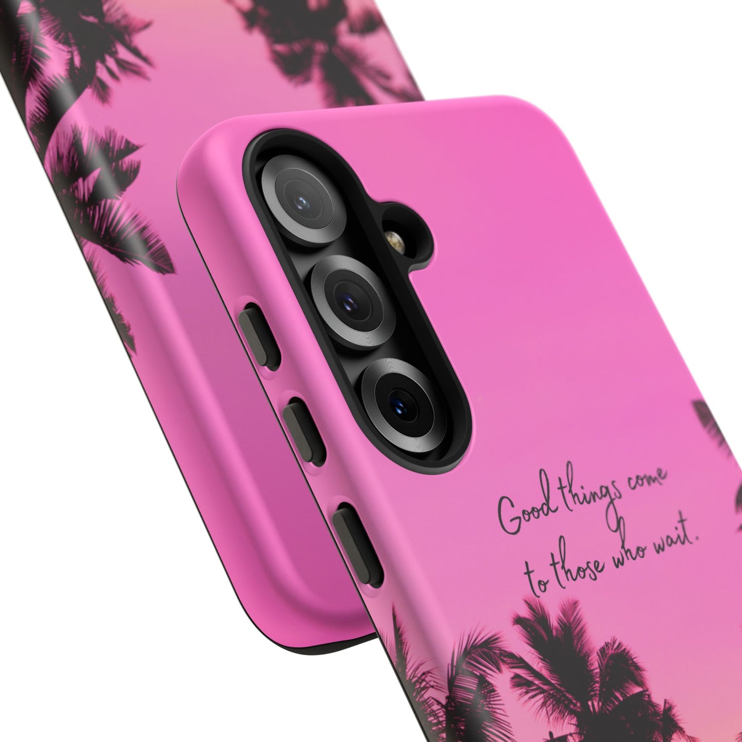 Sunset Serenity: Good things come to those who wait - Phone Case for iPhone, Samsung Galaxy and Google Pixel