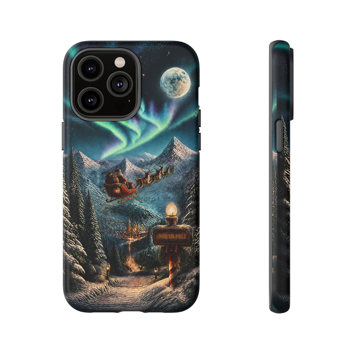 Santa Claus North Pole Adventure: Christmas Themed Phone Case for iPhone, Samsung Galaxy and Google Pixel devices