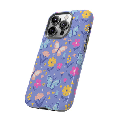 Lavender Butterflies: Tough Phone Case for iPhone, Samsung Galaxy and Google Pixel