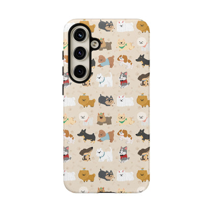 Cute Dogs: Tough Case for iPhone, Samsung Galaxy and Google Pixel devices