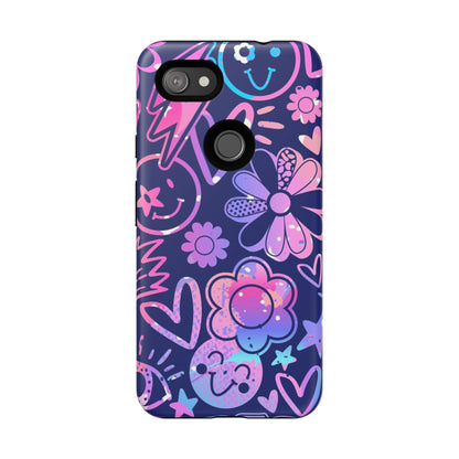 Live Inspired: Purple Tough Case for iPhone, Samsung Galaxy and Google Pixel devices