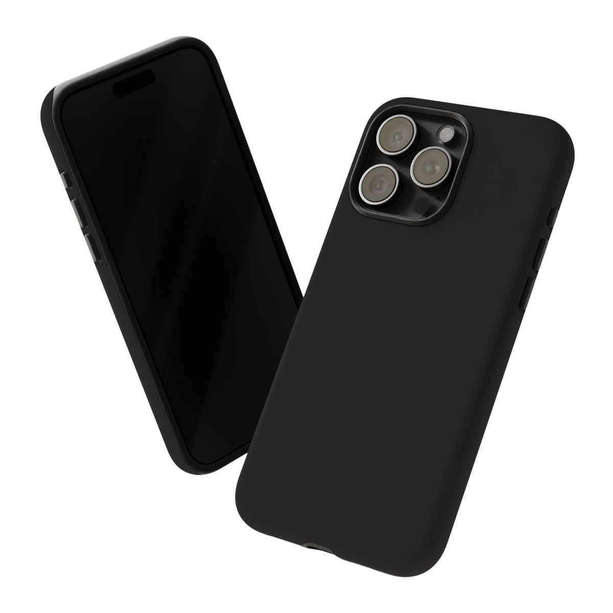 Space Black: Pure black phone case for iPhone, Samsung Galaxy and Google Pixel devices