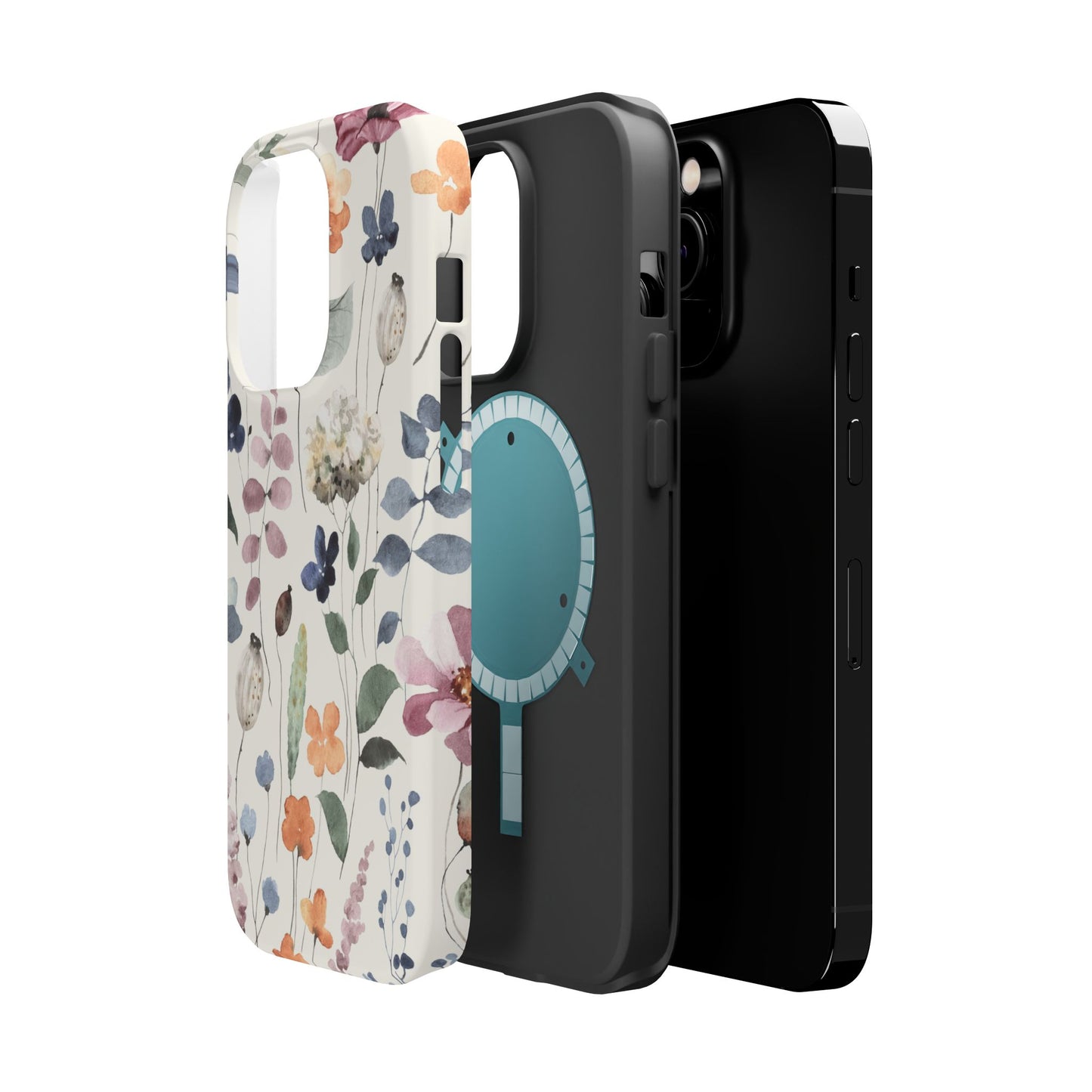 Floral prints phone case for iPhone (MagSafe version)