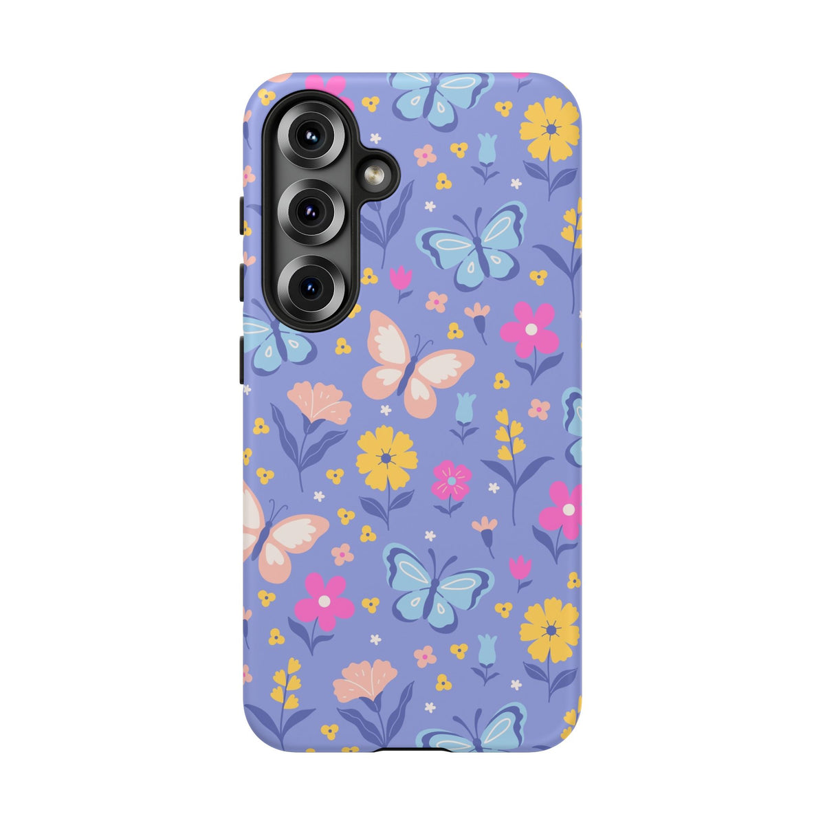 Lavender Butterflies: Tough Phone Case for iPhone, Samsung Galaxy and Google Pixel
