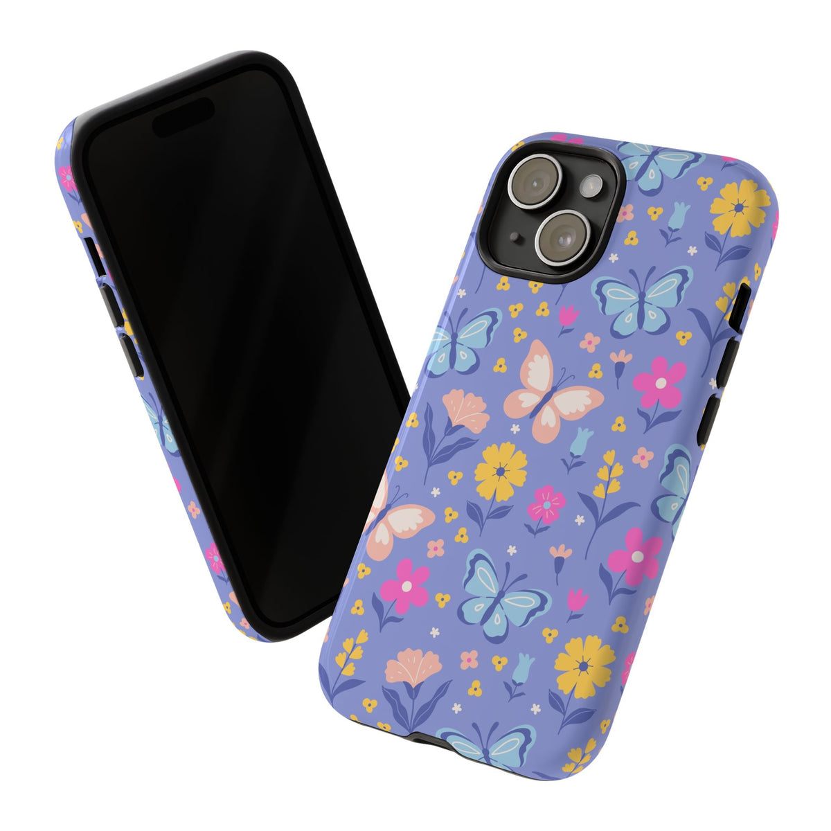 Lavender Butterflies: Tough Phone Case for iPhone, Samsung Galaxy and Google Pixel