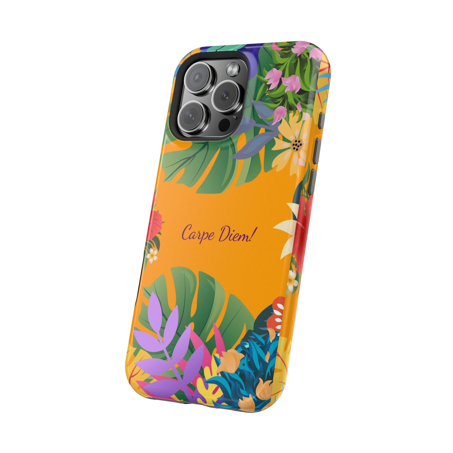 Carpe Diem: Colorful MagSafe Phone Case for iPhone