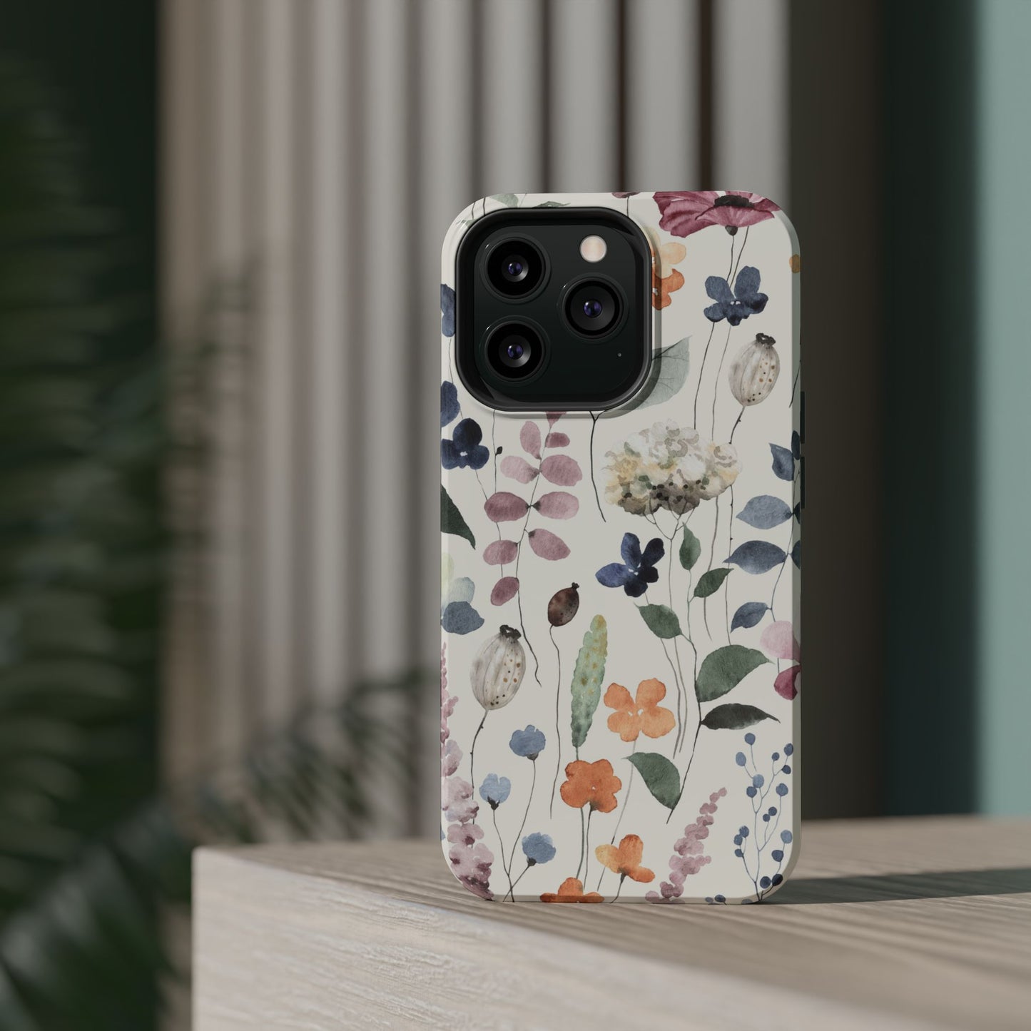 Floral prints phone case for iPhone (MagSafe version)