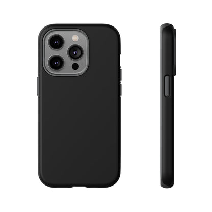 Space Black: Pure black phone case for iPhone, Samsung Galaxy and Google Pixel devices