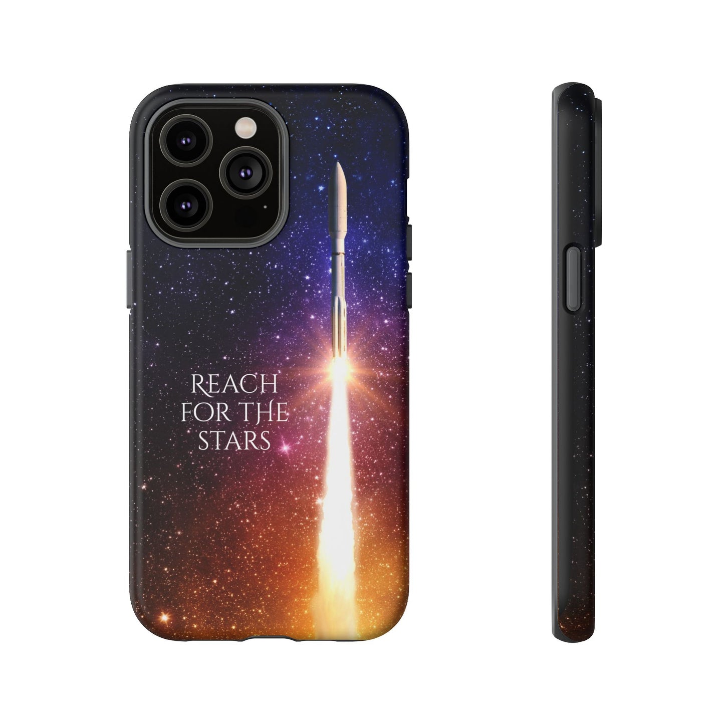 Reach for the Stars: Rocket-illustrated phone case for iPhone, Samsung Galaxy and Pixel devices