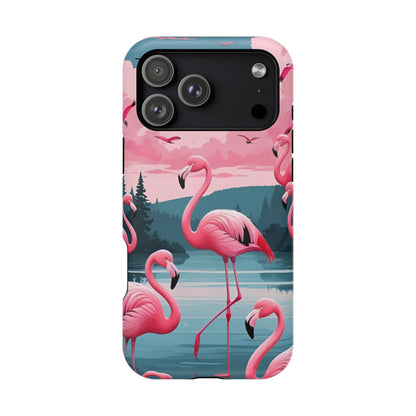 Velvet Skies Flamingo Case MagSafe phone case for Apple iPhone